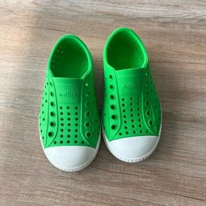 Green Native shoes like new